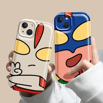 China Cute cartoon Ultraman shockproof custom protective mobile cover for iphone 13 pro 8p max xr 11 samsungfashion iphone accessories for sale
