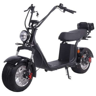 China Citycoco EU EEC COC 2000W Motor 60V 12A Li-ion Battery Fast Speed 2 Wheels Fat Tire Adult Powerful Unisex Harly Current Electric Scooter for sale