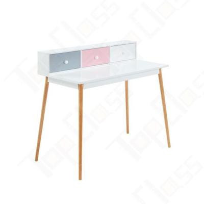China Hot Sale Adjustable White Dresser Simple Atmospheric Bedroom Used Wooden Modern White Girls Dressing Table for sale