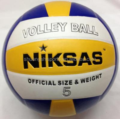 China Ultra Fiber Size Official Weight PU Volley Ball Volley Material Laminated Ball For Formal Games Or Training for sale