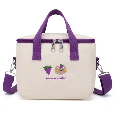 China 2022 New Mummy Bag Cartoon Handheld Lunch Bag Portable Thickened Large Capacity Women Shoulder To Go Out Heat Insulation Bottle Bag for sale