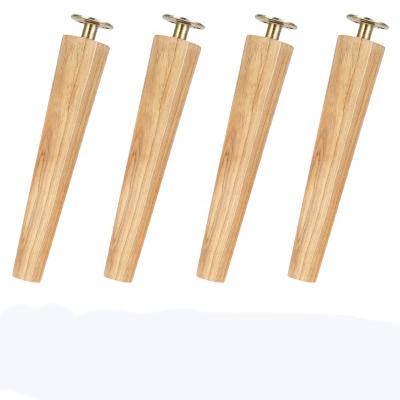 China Slanted Cone Sofa Bed Cabinet Contemporary Furniture Rubber Wooden Legs 8/15/20cm Table and Chair Replacement Legs Sloping Legs for sale