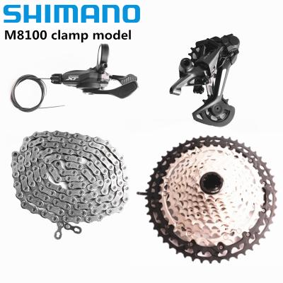 China SHIMANO DEORE XT M8100 M8120 12s Groupset MTB Mountain Bike 12 Speed 45T 51T Aluminum Cassette Clutch Rear Derailleur Chain for sale
