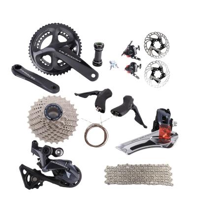 China Shimano Ultegra R8000 Grouspet Road Bicycle 2X11 Speed Aluminum Disc Brake Update Ultegra 6800 165/170/172.5/175mm 53-39T 50-34T 52-36T for sale