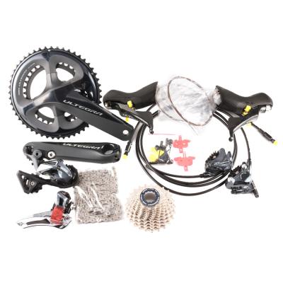 China ALLOY Shimano Ultegra R8020 2 x 11 Speed Hydraulic Disc Brake Groupset Build Kit Derailleurs ROAD Bicycle R8070 for sale