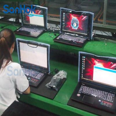 China Fire Resistant Fully Automatic Machining Board Speed Chain Conveyor Laptop Production Line With Testing Line for sale