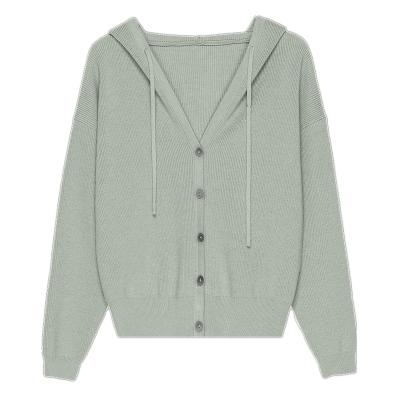 China 2022 New Arrival Breathable Women Hoodies Sweatershirts Fashion Button Cardigan Jacket for sale