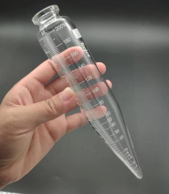 China Crude Oil test Glass Centrifugal Tube 100ml Cheap Price Laboratory Use Glass Oil Centrifuge Tube for Centrifuge Machine for sale