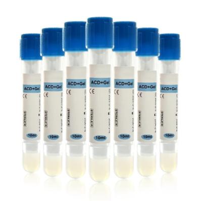 China 10ml PRP Tube with Gel ACD Anticoagulant Tube PRP High Platelet Concentration for Skin Rejuvenation for sale