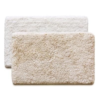 China Wholesale custom made area anti slip 100% cotton mordern cotton anti slip blankets and mats for living room bathroom for sale