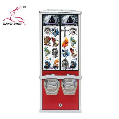 China Sell six colors 29*26*64CM optional 2 column tattoo photo sticker vending machine for sale
