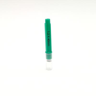China Disposable Aluminum Hub Disposable And Safety 1.2mm*40mm Veterinary Needle for sale