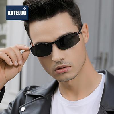 China 2021 Fashion KATELUO Sunglasses Frames Rimless Square Sunglasses Fashion Sport Cycling Sunglasses For Men 557 for sale