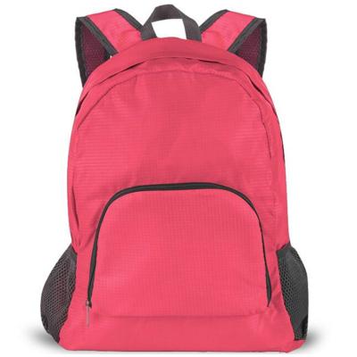 China Logo 30 Low Moq Low Moq Packable Daypack Nylon Lightweight Foldable Backpack Waterproof School Anti-theft Custom Promotional Backpack for sale