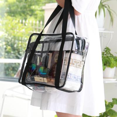 China Fast Shipping Large Men Women PVC Transparent Packaging Wash Makeup Brush Cosmetic Bag for sale