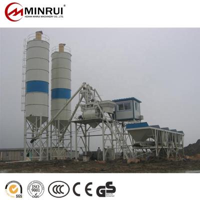 China Building Material Stores Minrui Group 25m3 HZS25 Automatic Concrete Batching Plant for sale