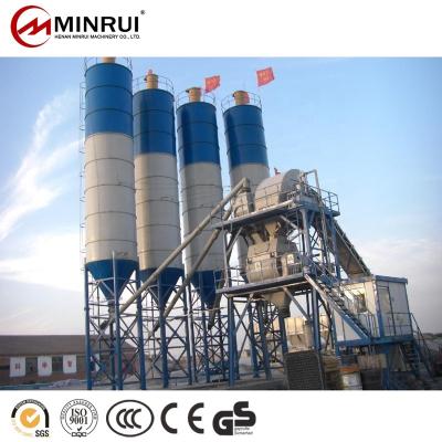 China Building Material Stores Minrui Group Small Concrete Mix HZS60 Batching Plant For Sale for sale