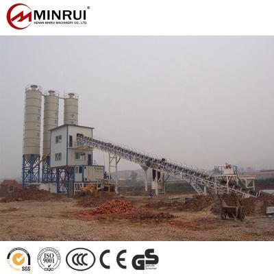 China Building Material Stores Minrui HZS90 Best Prepared Concrete Batching Plant In India for sale