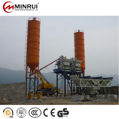 China Building Material Stores Stationary Concrete Plant Sale HZS50 Large Batching Cost for sale