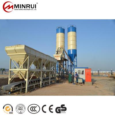 China Construction works Minrui Used Linking Plant HZS25 Concrete Mixing Plants for sale