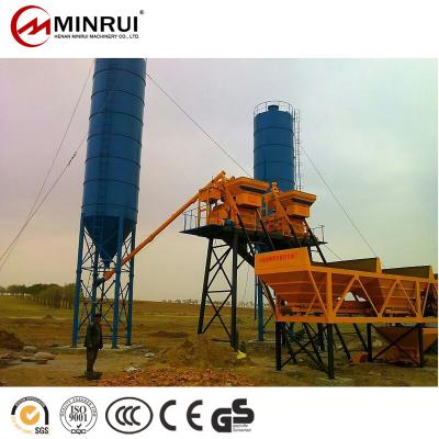 China HZS50 Automatic Precast Building Material Stores Bathing Maker Concrete Batch Plant for sale