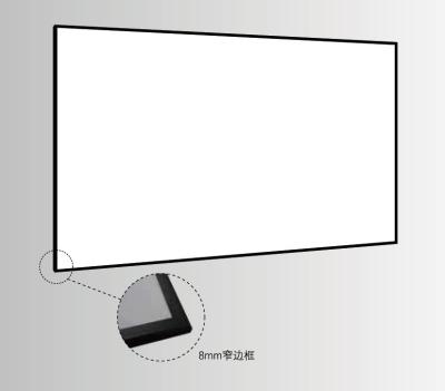 China 100inch Wall Mounted Fixed Front Outdoor Projector Screen For Home Theater for sale