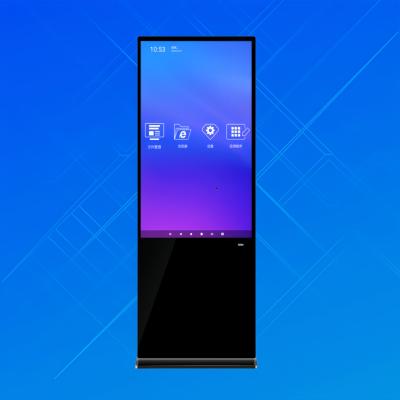 China Ultrathin Freestanding Advertising Digital Signage Kiosk For Restaurants 65inch for sale