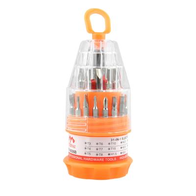 China Tool Kit 31 in 1 Mini Magnetic Carbon Steel Screwdriver Bit Holder Mobile Phone Repair Tool Kit Drill Set and Drill Bits for sale