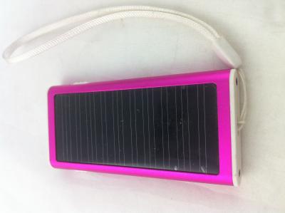China Colorful Mini Solar Cell Phone Power Bank , Solar Warmer LED Torch for sale
