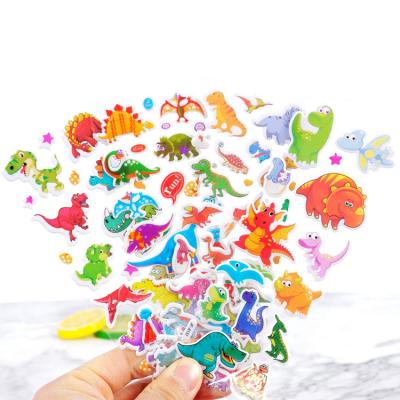 China Waterproof+Eco-friendly 3D Cartoon Bee Stickers Dinosaurs Butterflies Flowers Different Theme Puffy Stickers PVC Room Decor Kids 3D Wall Stickers for sale