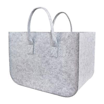 China Eco - Friendly Wholesale Customized Logo Printing Foldable Felt Bag With Handle for sale