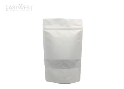China Non Toxic Stand Up Zipper Pouch Bags , Rice Paper Packaging Bags With Tear Notch for sale