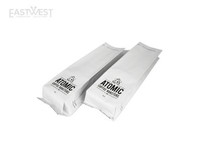 China Custom Black White Printed Side Gusset Pouch Bags for Barrier Food Packaging for sale