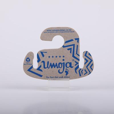 China Eco-friendly factory direct cardboard slipper eco-friendly recycled paper hanger shoes hanger for sale