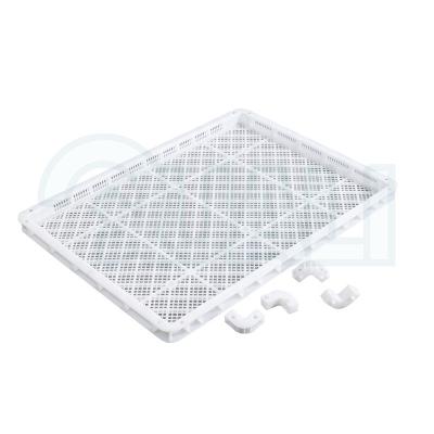 China Wholesale Price Agriculture Tray Stacking Ventilation Drying Plastic Drying Tray with Mesh Hole for sale