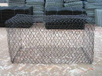 Chine 6×8cm 2.7mm Gabion Mesh Basket Plastic Coated à vendre