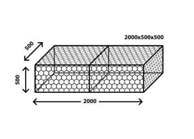 Cina Il PVC tessuto di 3.2mm ha ricoperto l'iso esagonale 9001 di Mesh Baskets del gabbione in vendita