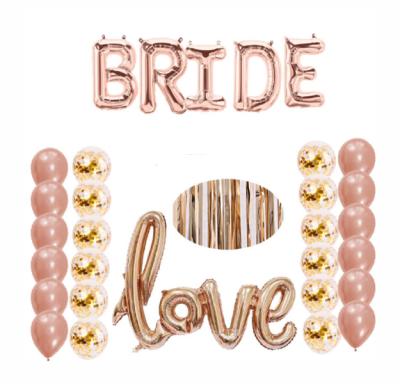 China Bachelorette Party Kit Rose Gold Hen Party Wedding Supply Bride To Be Party Kit Bride To Be Set Bachelor Party Decoration Supplies Wedding Supply Bachelor Party for sale