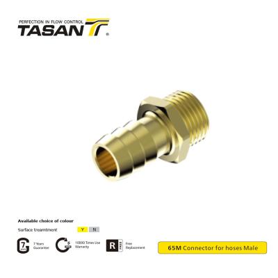 China Conector de grifo de manguera de latón resistente a la abrasión ISO228 Rosca 65M en venta