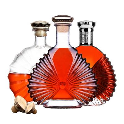 China Beverage Glass Bottle With Cork Wine Bottle Cork Products Alcohol Beverage Bottles for sale