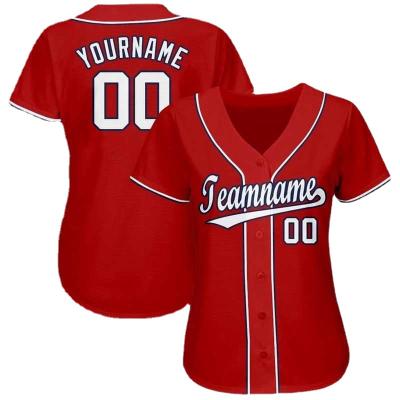 China Wholesale High Quality Antibacterial Women Men Sport Custom Baseball Wear Shirt Baseball Wear Baseball Uniform Suit for sale