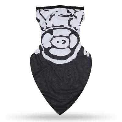 China Daily Wear Fashion Triangle Face Cover Scarf Bandana, Neck Cuff With Ear Loops for sale