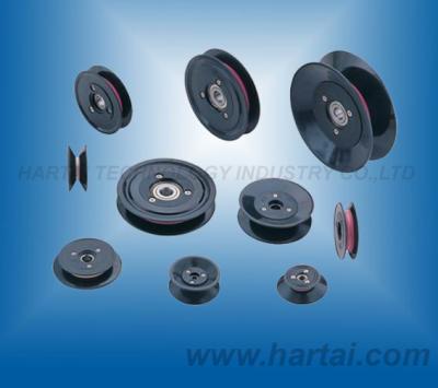 China Sell Flanged wire guide pulleys,wire rollers,pulley guides for cabe making machine for sale