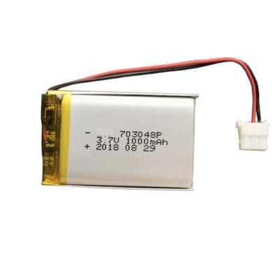 중국 Li 이온 3.7 V 리포 1000 mah 703048 리튬 폴리머 전지 팩 판매용