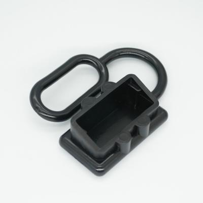 China High Current Power Durable Power Supply Connector 50a600v Black And Red Sheathed Soft PVC Dust Cover for sale