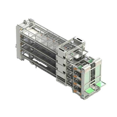 China Layer Chicken High quality hot dip aluminum zinc 4/8 tiers egg chicken automatic H type chicken cages for sale