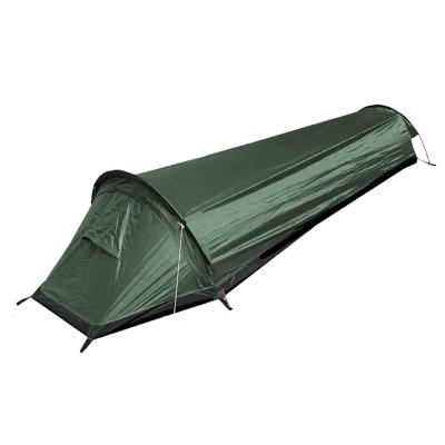 Cina Tenda da backpacking per una sola persona Tenda da campeggio da zaino verde per l'esercito ultraleggera in vendita