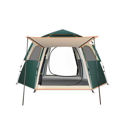 Cina Tende da campeggio esterne Esagonale Automatica Pop Up Tende Blu Grandi Tende in vendita