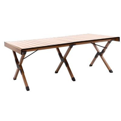 China Mesa de acampamento dobrável de alumínio resistente para mesa de piquenique ao ar livre à venda