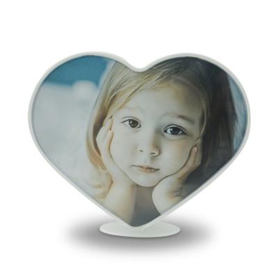 China Heart Shaped Photo Frame 360 Rotating Rotating Cute Rotating Picture Frame Rotating Picture Frame For Kids for sale